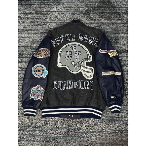 Dallas Cowboys Súper Bowl Champions Varsity Jacket Size L NFL - Picture 8 of 16